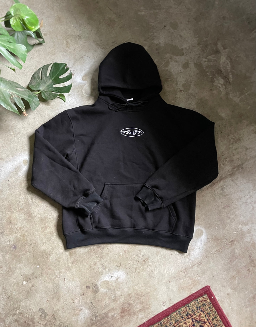 encircled logo hoodie