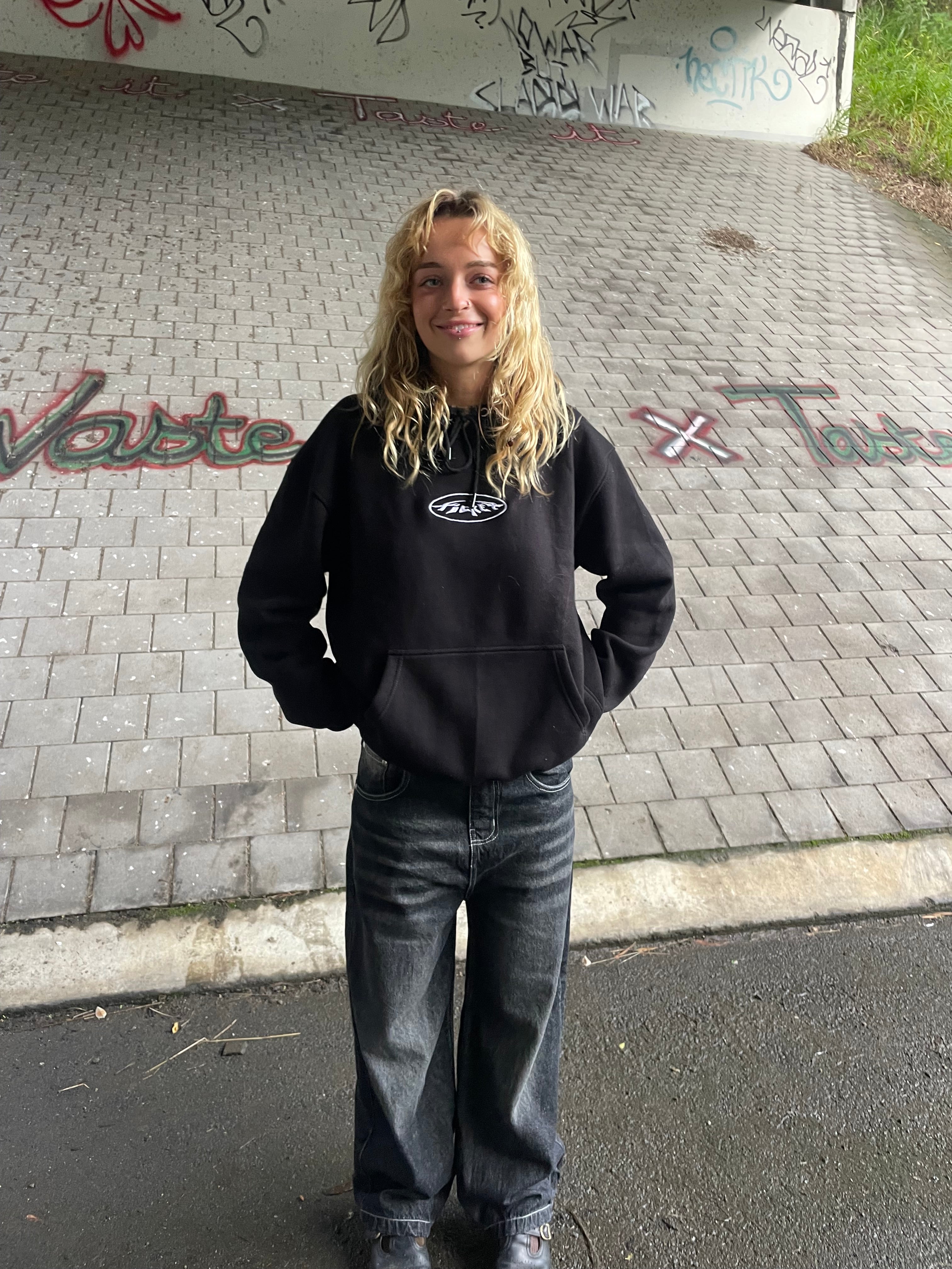 encircled logo hoodie