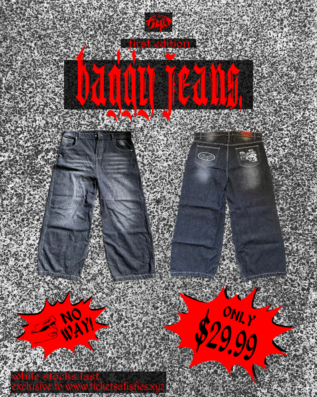 denim baggy jeans